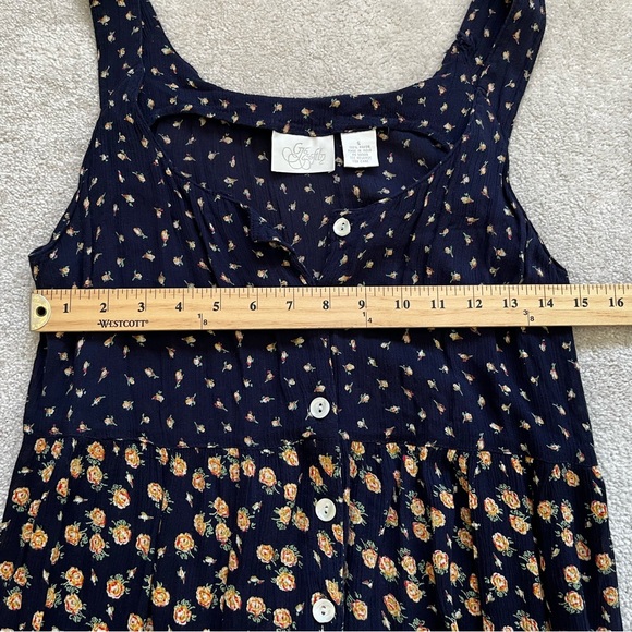 GO SOFTLY DITSY FLORAL MIDI/MAXI DRESS SMALL BOHO PRAIRIE COTTAGECORE FEMININE - Picture 5 of 9